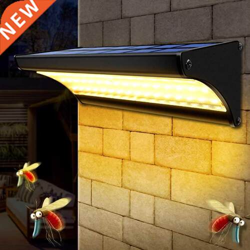 Solar Power Mosquito Repellent Wall Lamp Outdoor Waterproof