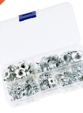 90PCS/Box M3 M4 M5 M6 M8 Znc Plated Four Claws Nut Speaker