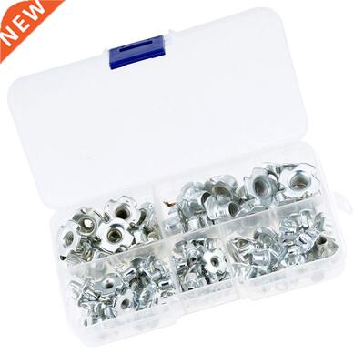 90PCS/Box M3 M4 M5 M6 M8 Znc Plated Four Claws Nut Speaker