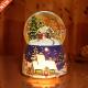 Crystal Ball Snow Resin Lights Box Globe Christmas Music