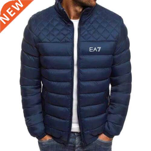 2022 New down cotton suit slim slim men's bubble cotton suit