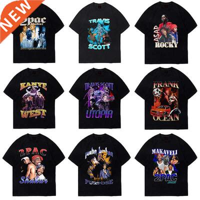 Travis Scott Eminem LiL Peep Tupac 2pac T Shirt Asap Rocky K