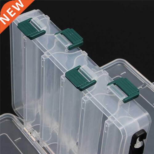 Double Side 10/14 Compartment Fishing Bait Lure Hooks Box Ba