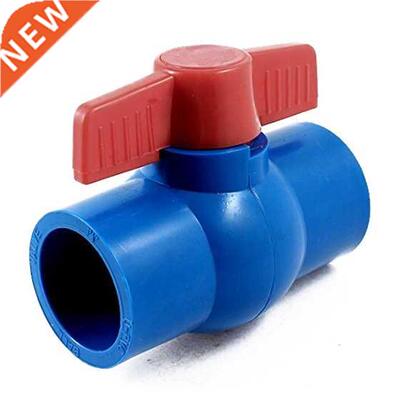 40mm x 40mm Slip Full Port Red Handle Lever U-PVC Ball Valve