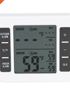 ABS Freezer Thermometer Indoor/Outdoor Temperature Sensor wi