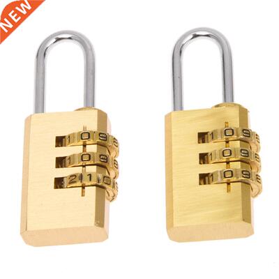 2pcs Combination Padlock Code 3 figures Luggage Suitcase Bag