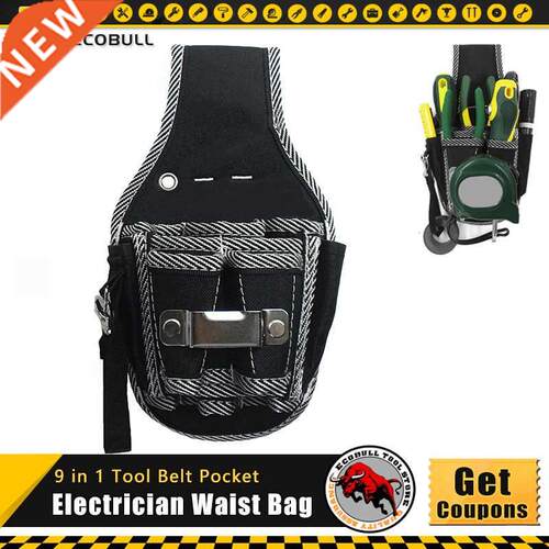 9 in 1 Tool Belt Screwdriver Utility Kit Holder Top Quality