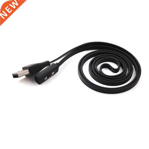 Black USB Charger Charging Cable For Pebble Time Round/ Time