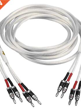 Audiophile OFC Silver Plated Speaker Cable Oxygen Free Coppe