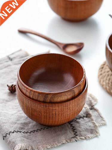 Wild Jujube Wooden Bowl Wooden Bowl Household Japanese