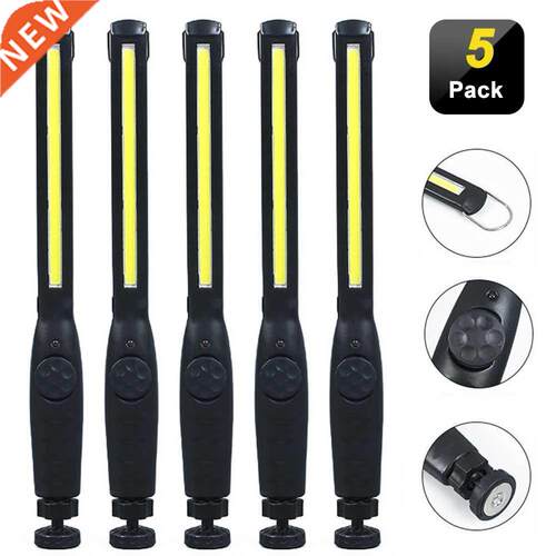 COB LED Flashlight Magnetic Work Light USB Rechargeable Torc