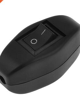 Black Bedroom On Off Button In Line Switch 6A/250VAC 10A/125