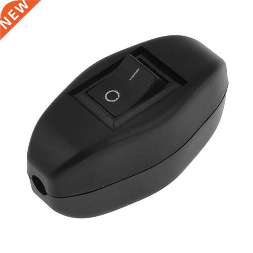 Black Bedroom On Off Button In Line Switch 6A/250VAC 10A/125