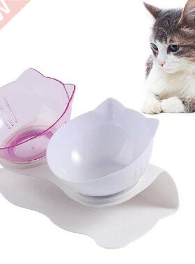 Legendog 1pc Double Pet Food Bowl Plastic Dog Bowl Pet