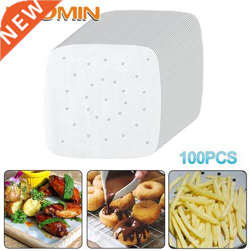 HOOMIN 7/8/9 Inch Air Fryer Liners 100Pcs Perforated