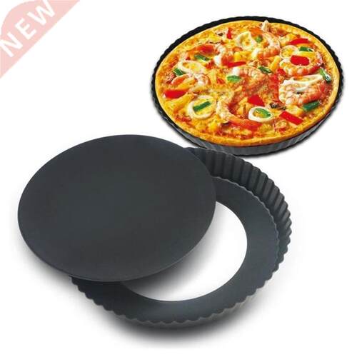 Round Pizza Plate Pizza Pan Dish Tray Non-Stick Mold Pastry