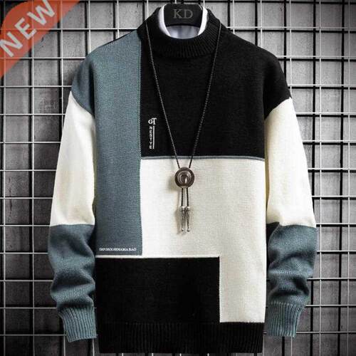 New Winter Cashmere Warm Sweater Men Turtleneck Mens Pullove