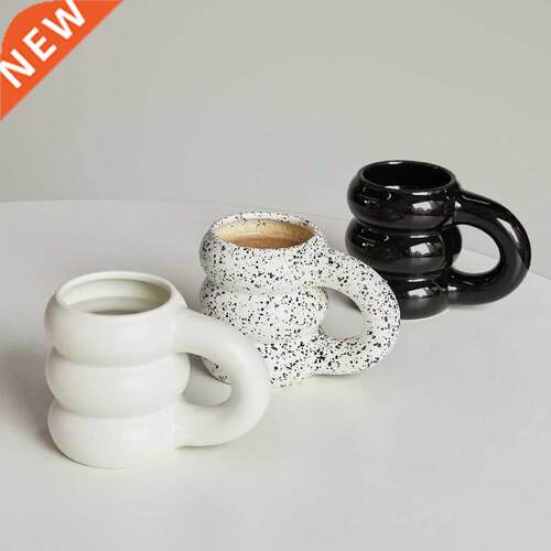 Creative Water Cup Ceramic Mug Nordic Coffee Cups with Big H
