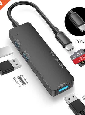 USB 3.0 Type C Hub 5 IN 1 Multi Splitter Adapter With TF SD