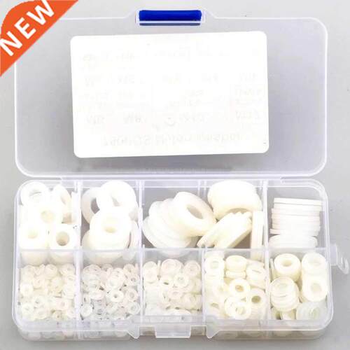 780pcs White Nylon Flat Washer Gasket Set M2 M2.5 M3 M4 M5 M