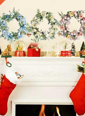 Artificial Flower Wreath Home Wall Wedding Decor Front Door