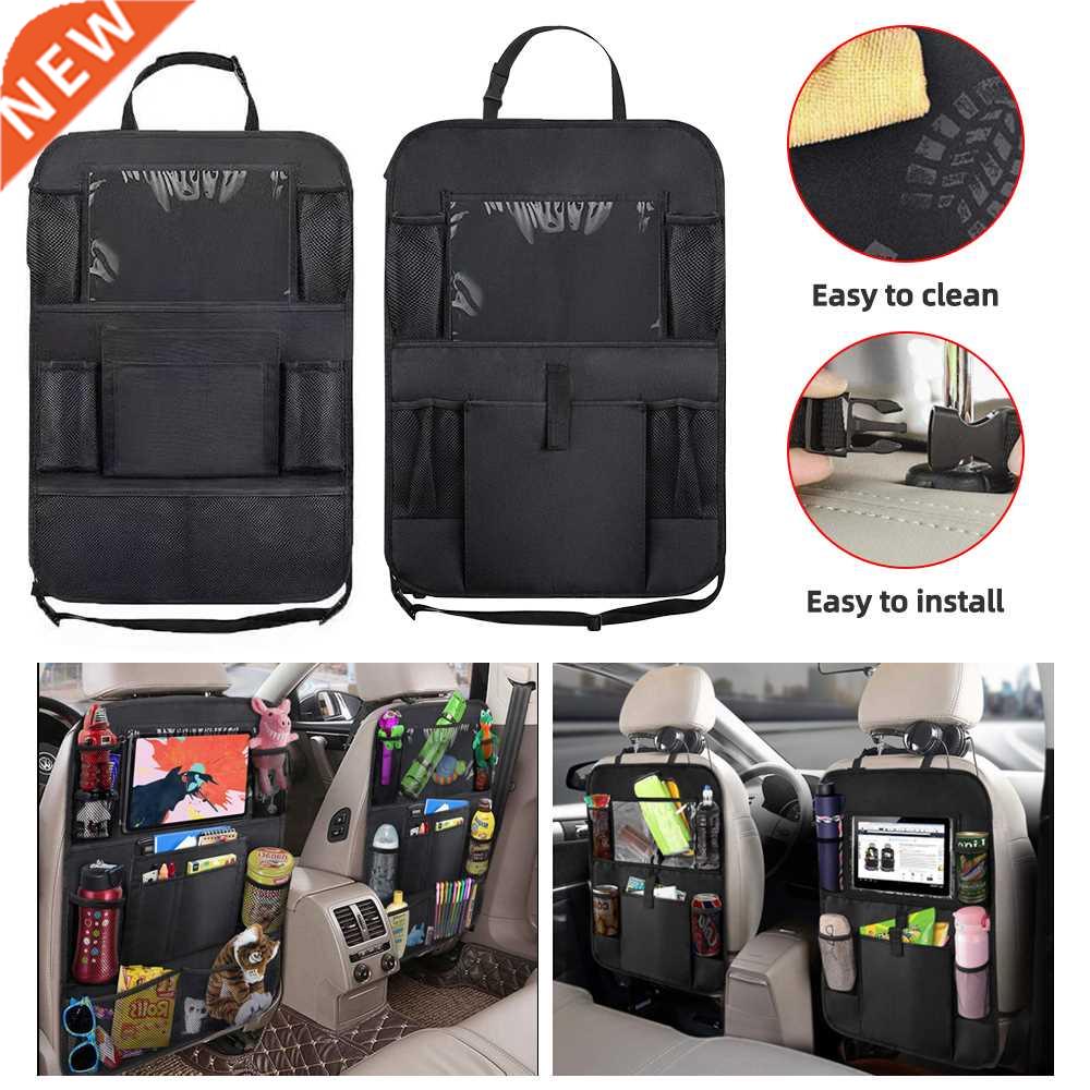 C Backseat Organizer with Touch Screen Tablet Holder Auto