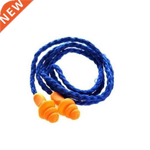 10Pcs Soft Silicone Corded Er Plugs Ers Protector Reusble