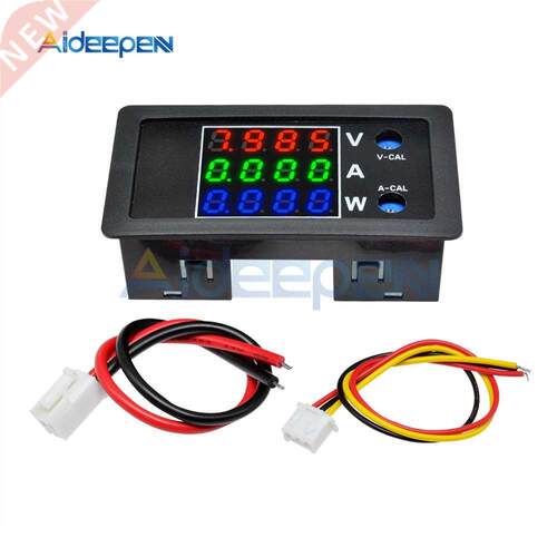 DC 100V 10A 1000W Digital Voltmeter Ammeter Wattmeter 4 dig
