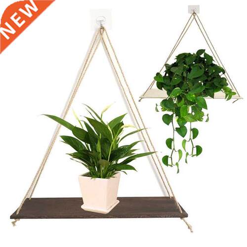 Nordic style Wooden Wall Swing Shelf Storage Rack Room Wall