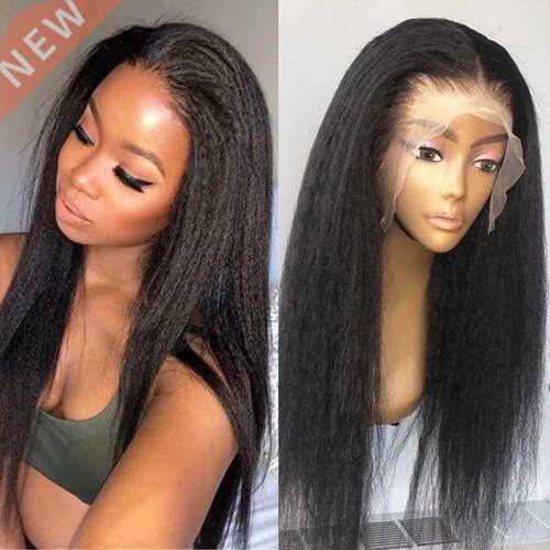 Kinky Straight Wig 13x1 Lace Front Human Hair Wigs BEAUDIVA