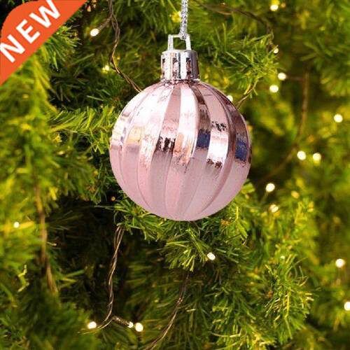 30Pcs Glitter Christmas Balls Pendant Anti-deform Plastic