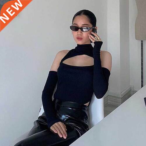 High Fashion Women’s Long-sleeved Bodysuit Solid Color