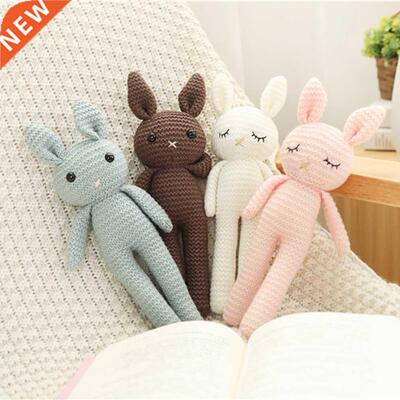 2022 Crochet Stuffed Bunny Toys Soft Cotton Knitted Plush