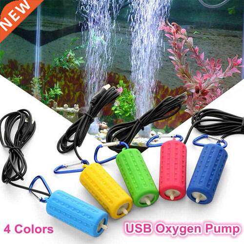 Portable Mini USB Aquarium Fish Tank Oxygen Air Pump Mute En
