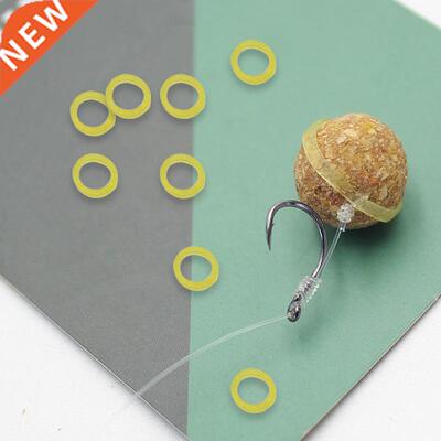 100PCS Plastic Pellet Bait Band Carp Fishing Boilies Stop Ho