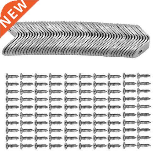 50PCS L Corner Bracket With Screws, Corner Brackets, Corner