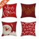 Storefront Decor Square Home Linen Pillowcase Christmas