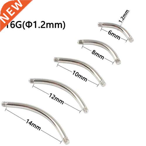 16G (1.2mm) body piercing DIY stainless steel screw thread a