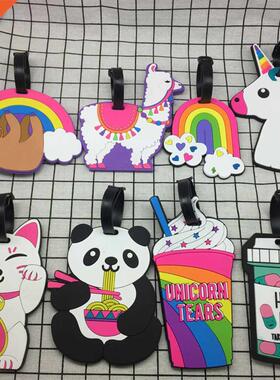 Creatve Travel Accessores Luggage Tag Cartoon Slca Gel S