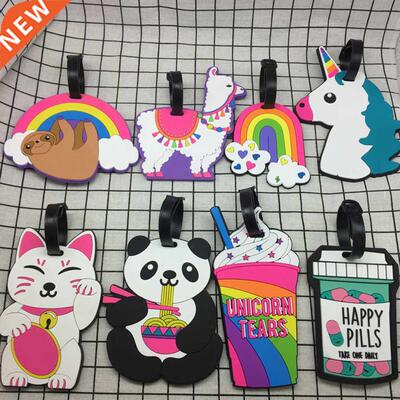 Creatve Travel Accessores Luggage Tag Cartoon Slca Gel S