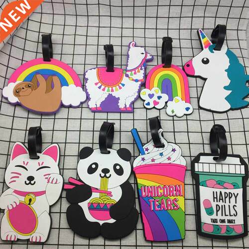 Creatve Travel Accessores Luggage Tag Cartoon Slca Gel S