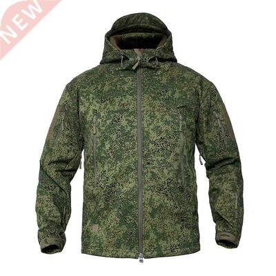 MEGE Men's Military Couflage Fleece Tactical Jacket Men Wa