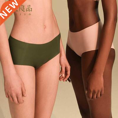 Sujiin Women Seamless Panties Mid Waist Underwear Female Und