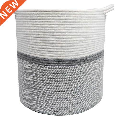 Cotton Rope Woven Storage Basket Toy Clothes Sorting Storage