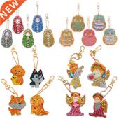 Shaped Special Diamond Painting Wom Full Keychains Drill
