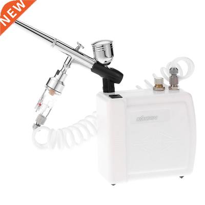 Gravity Feed Dual Action Airbrush Air Compressor Kit for Art