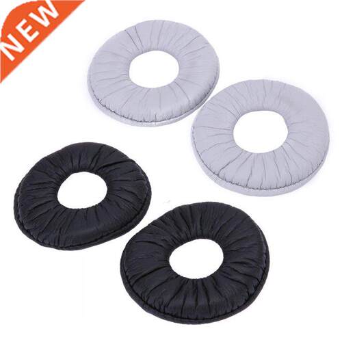 2Pcs 70mm Soft Foam Leather Replacement Ear Pads Cushion For