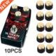 For AMP Cap Gold Black Push Knobs Amplifier Guitar 10Pcs