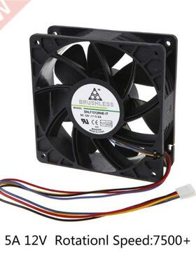 Cooling Fan 12038 12V 5A Dual Ball Bearing Brushless 4Pin Co