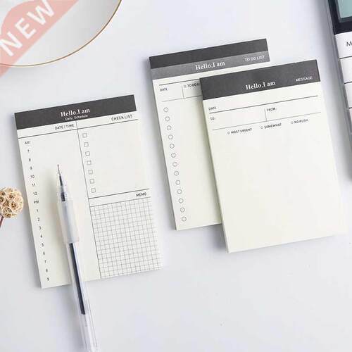 Creative Daily Schedule Memo pad To Do List Time Sticky note